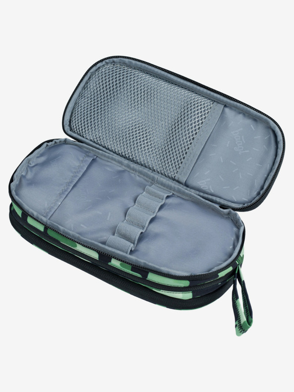 BAAGL  Čierna školská súprava - batoh, peračník, taška Baagl Coolmate Green