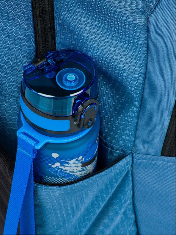BAAGL  Modrá školská súprava - batoh, peračník, taška Baagl Coolmate Ocean Blue