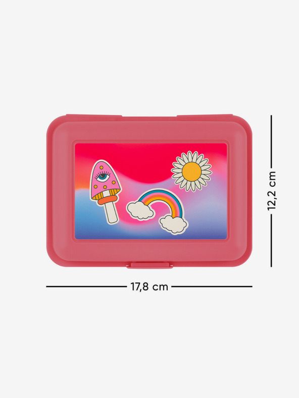 BAAGL  Ružový box na desiatu Baagl Hippie