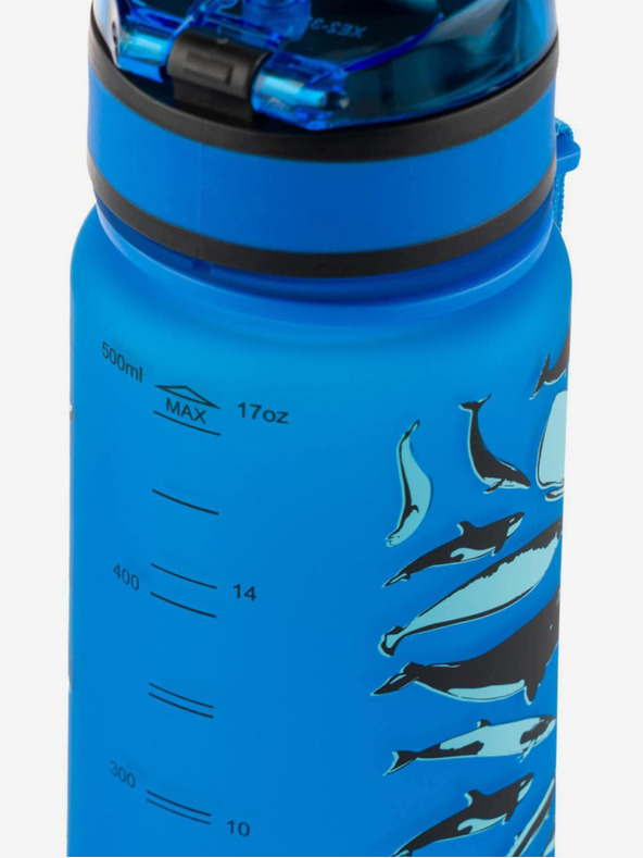 BAAGL  Modrá veľryba Tritanová fľaša na pitie, 500 ml Baagl