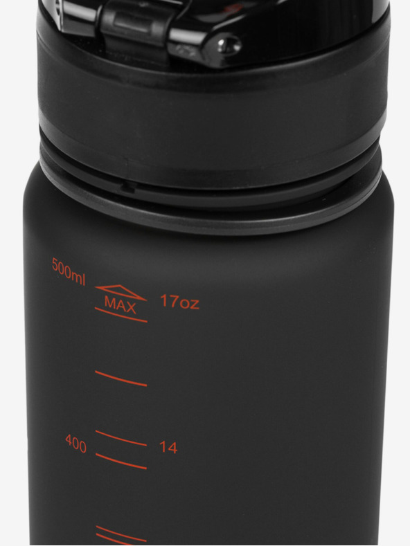BAAGL  Čierna tritanová fľaša na pitie s logom batmana červená, 500 ml Baagl