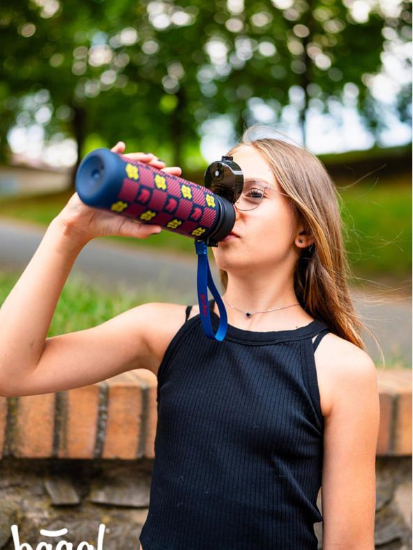 BAAGL  Modrá tritanová fľaša na pitie harry potter nebelvír, 500 ml Baagl
