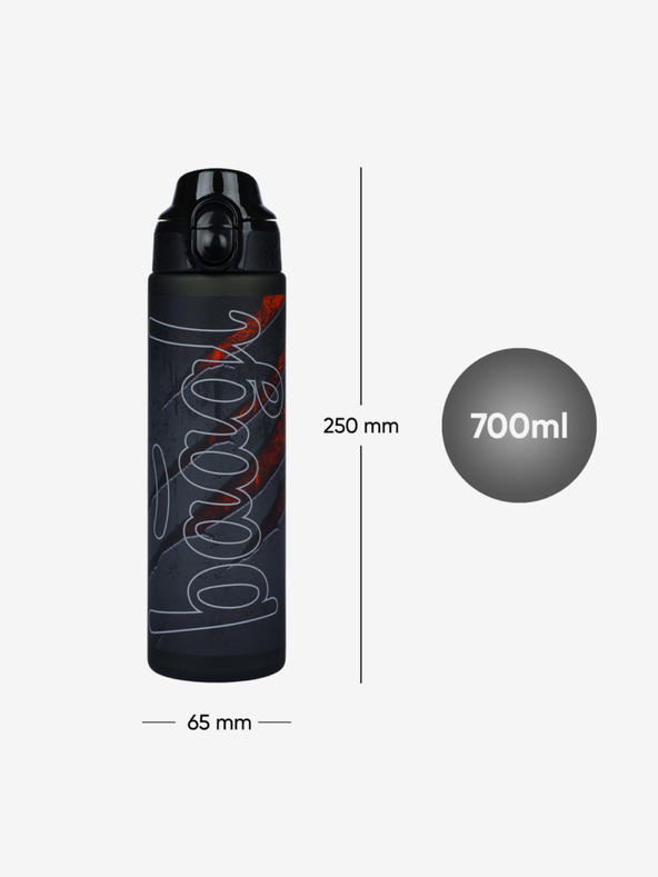 BAAGL  Sivá tritanová fľaša na pitie láva, 700 ml Baagl