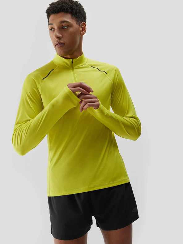 4F Pánske bežecké rýchloschnúce tričko s dlhým rukávom 4F