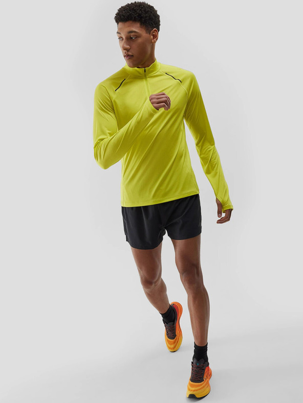 4F Pánske bežecké rýchloschnúce tričko s dlhým rukávom 4F