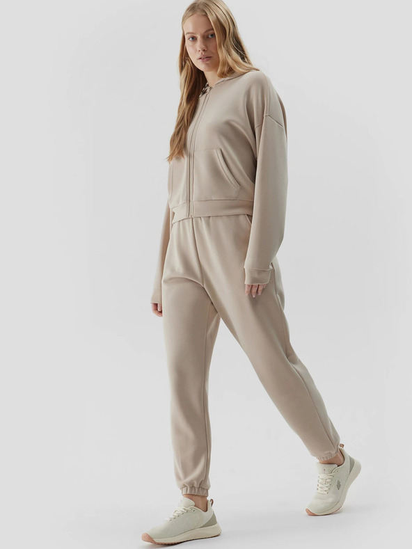 4F Dámska mikina s kapucňou a zipsom 4F