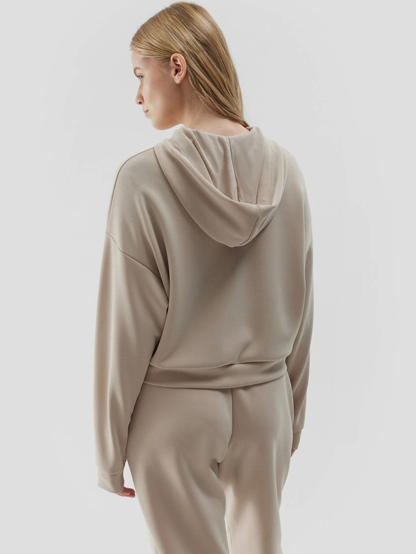 4F Dámska mikina s kapucňou a zipsom 4F