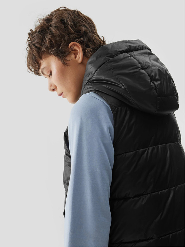 4F Dámska páperová vesta s výplňou zo syntetického peria 4F