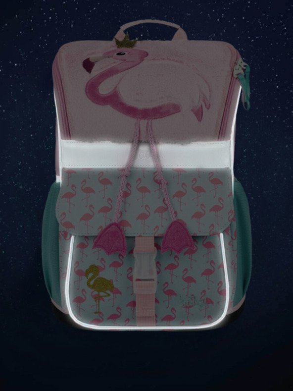 BAAGL  Ružová školská taška Zippy Baagl Flamingo