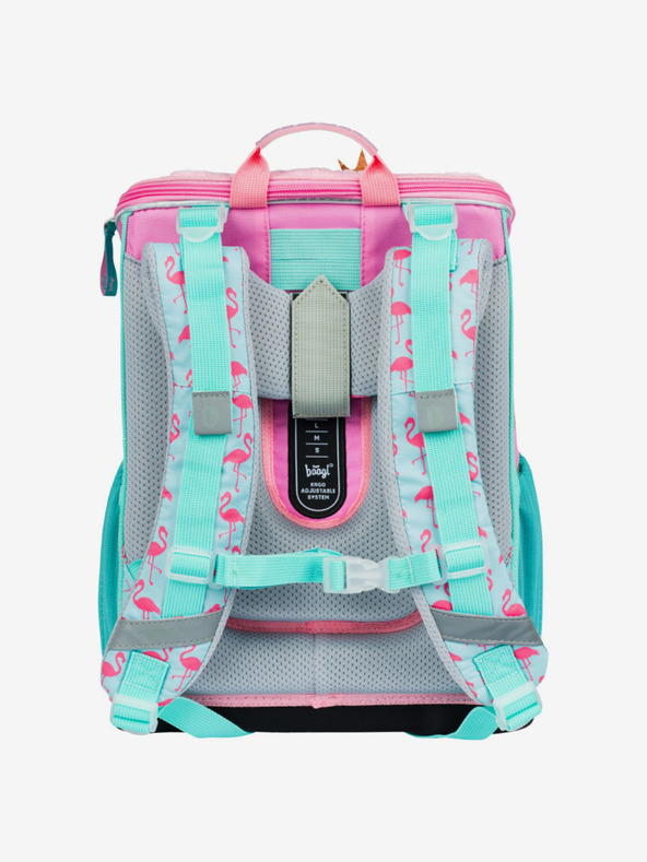BAAGL  Ružová školská taška Zippy Baagl Flamingo