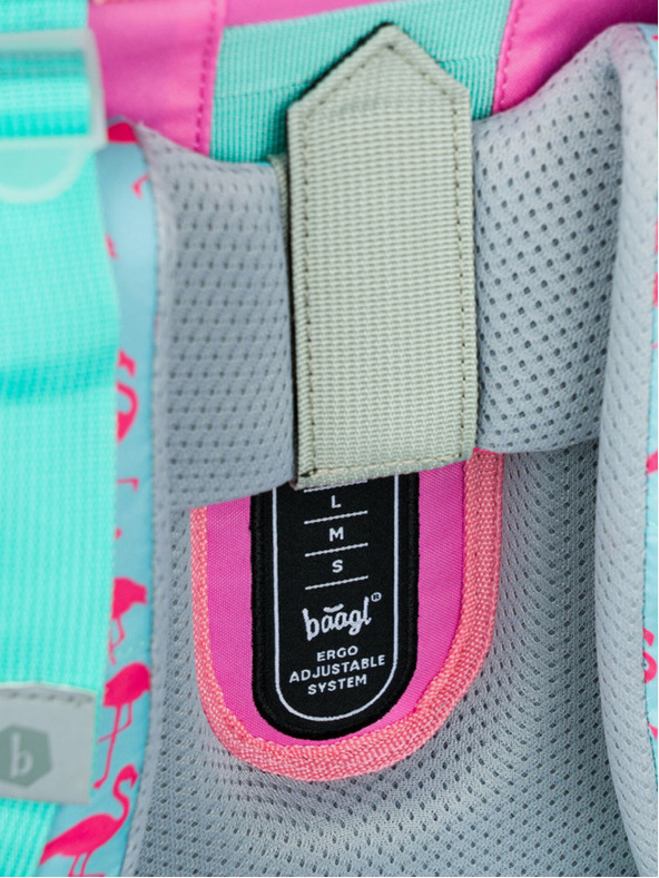 BAAGL  Ružová školská taška Zippy Baagl Flamingo