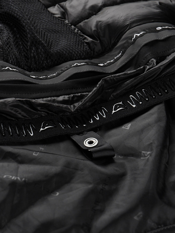 ALPINE PRO Pánska lyžiarska bunda s membránou ptx sneh ALPINE PRO REAS dk.true gray