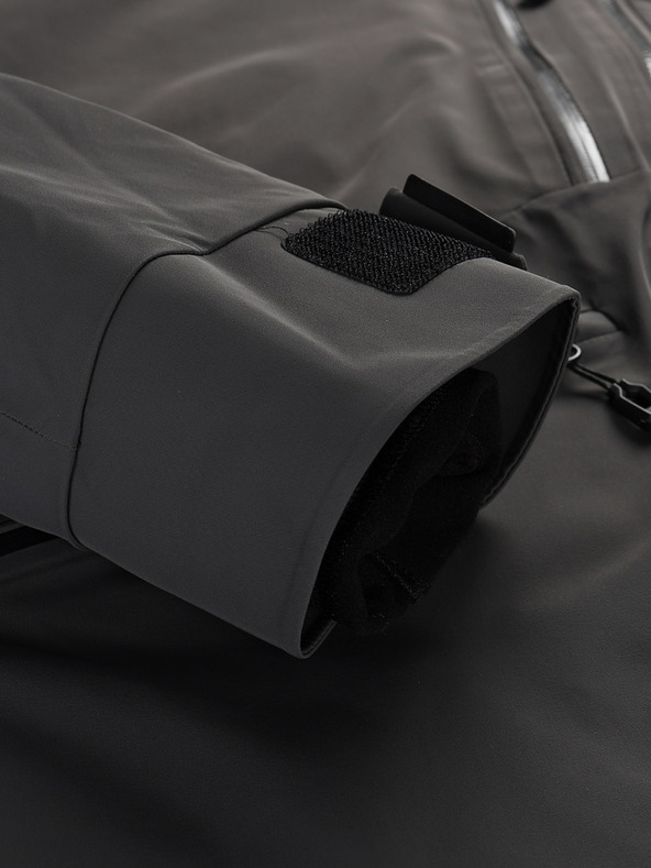 ALPINE PRO Pánska lyžiarska bunda s membránou ptx sneh ALPINE PRO REAS dk.true gray