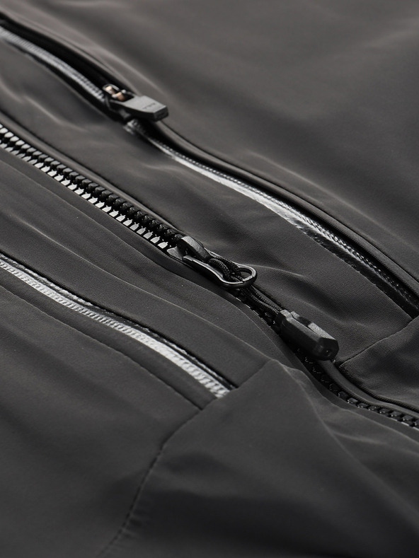 ALPINE PRO Pánska lyžiarska bunda s membránou ptx sneh ALPINE PRO REAS dk.true gray