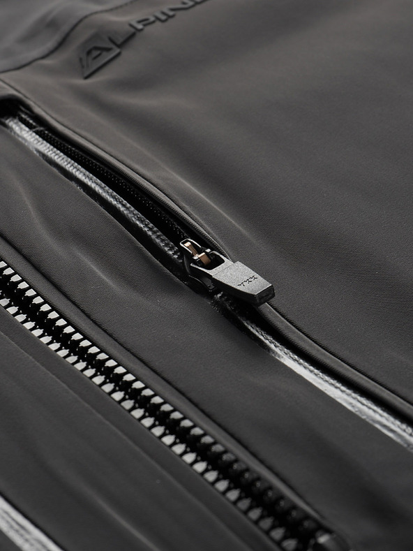 ALPINE PRO Pánska lyžiarska bunda s membránou ptx sneh ALPINE PRO REAS dk.true gray