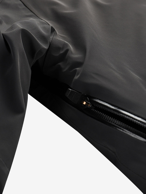 ALPINE PRO Pánska lyžiarska bunda s membránou ptx sneh ALPINE PRO REAS dk.true gray