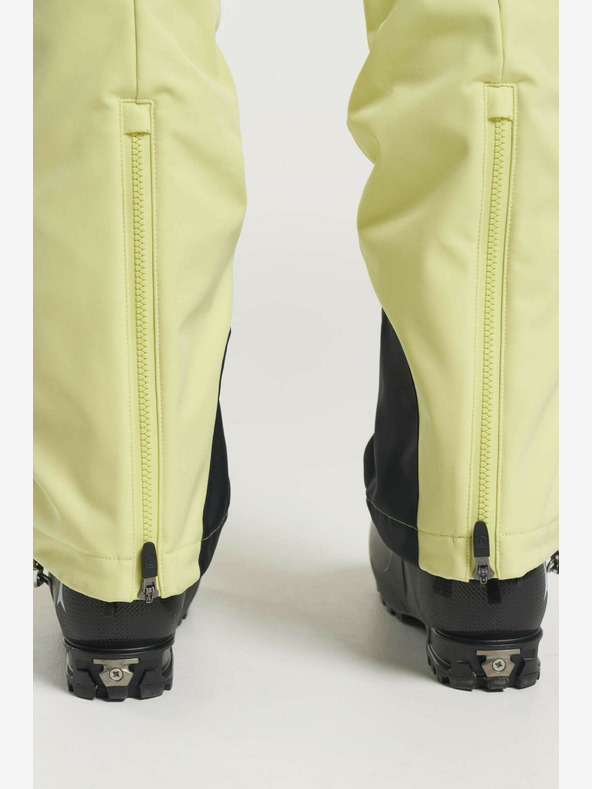 Tenson Dámske softshellové lyžiarske nohavice Tenson Grace W Light Yellow