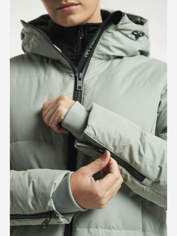 Tenson Dámsky zimný lifestylový kabát Tenson Shanna 2.0 Down Coat W Light Green