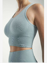 Tenson Dámsky bezšvový funkčný top TENSON Seamless Top W svetlo modrý