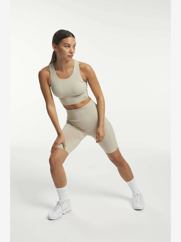 Tenson Dámske bezšvové funkčné šortky TENSON W Beige