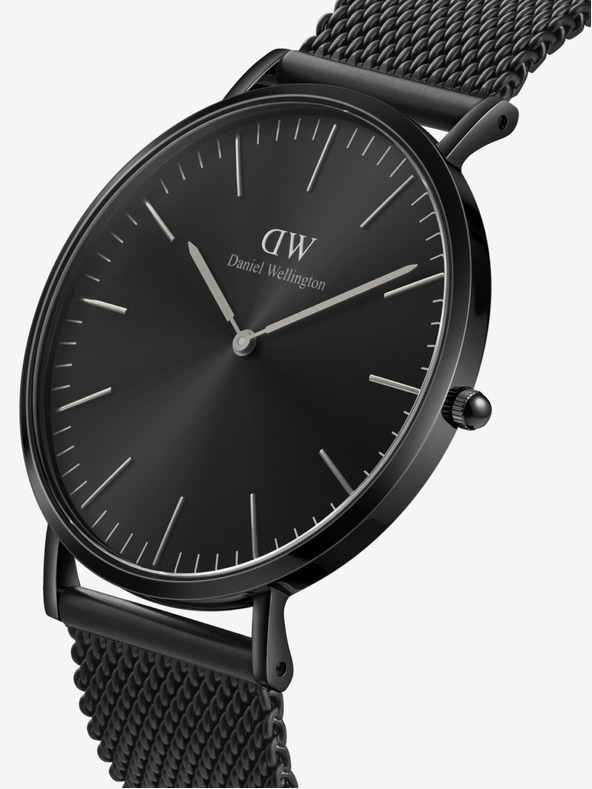 Daniel Wellington Čierne pánske hodinky Daniel Wellington CLASSIC