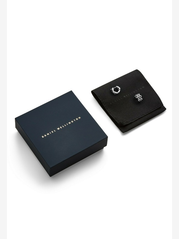 Daniel Wellington Dámske strieborné oceľové náušnice Daniel Wellington 5-Link