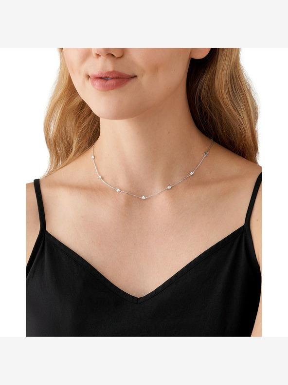 Michael Kors Dámsky strieborný náhrdelník Michael Kors MKC1714CZ040