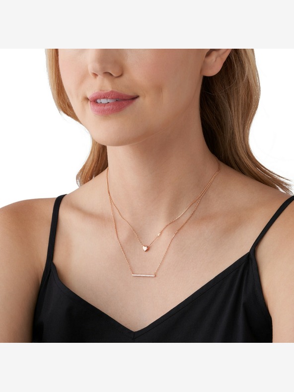 Michael Kors Dámsky strieborný náhrdelník Michael Kors MKC1675CZ791