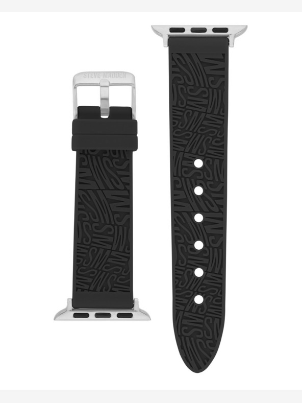 Steve Madden Steve Madden Dámsky čierny silikónový remienok pre Apple Watch 38/40/41 mm, WS/1003BKSV384041