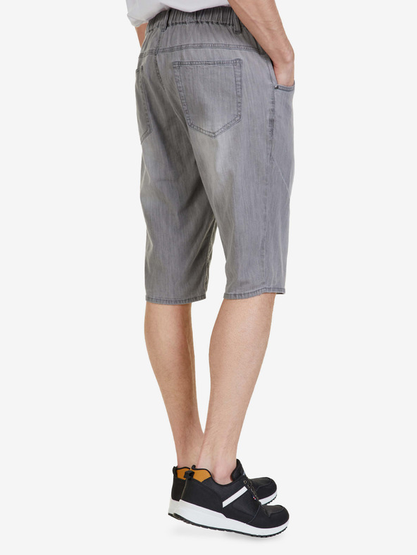 Sam 73 Šedé pánske džínsové šortky SAM 73 Kash