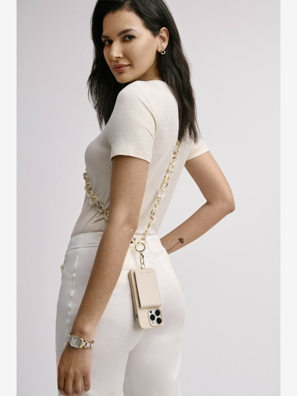 Anne Klein Plastová crossbody retiazka pre mobilný telefón Anne Klein WK4028GPIV