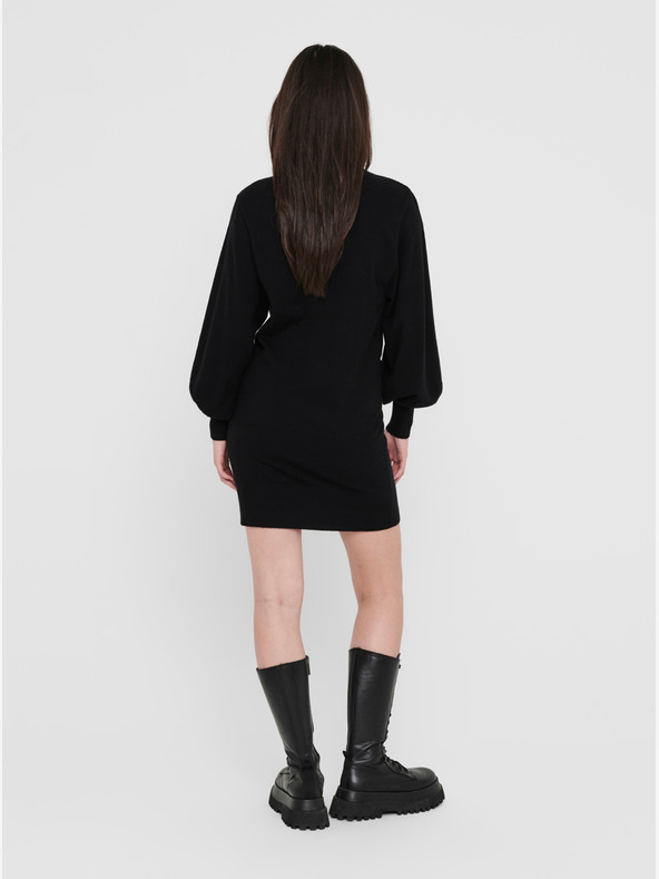 ONLY Čierne ONLY Abelle Sweater šaty