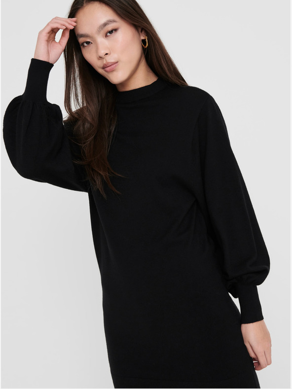 ONLY Čierne ONLY Abelle Sweater šaty