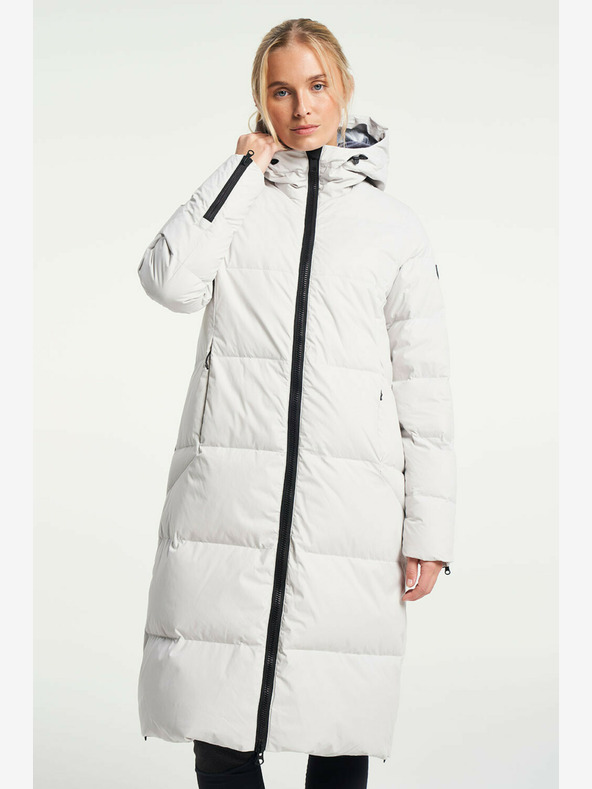 Tenson Dámsky Zimný Lifestylový Kabát TENSON Shanna Down Coat W Svetlo Sivý