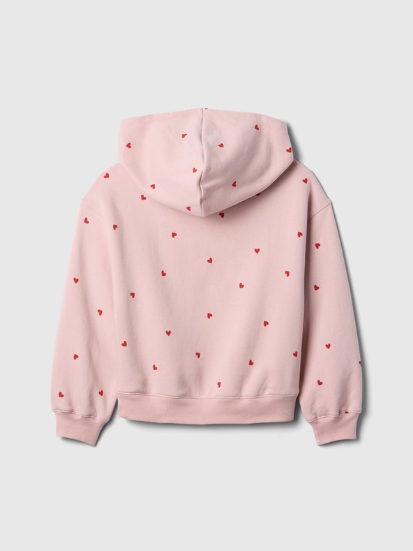 GAP Detská mikina s logom a fleece GAP