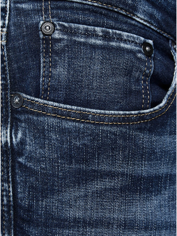 Jack & Jones Modré pánske úzke džínsy Jack & Jones Glenn