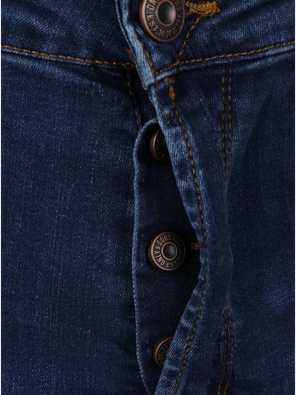ONLY & SONS Modré džínsy so spraným efektom ONLY & SONS Weft