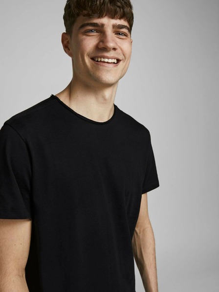 Jack & Jones Čierne základné tričko Jack & Jones Basher