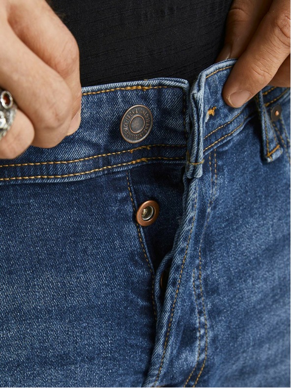 Jack & Jones Modré slim fit džínsy Jack & Jones Glenn