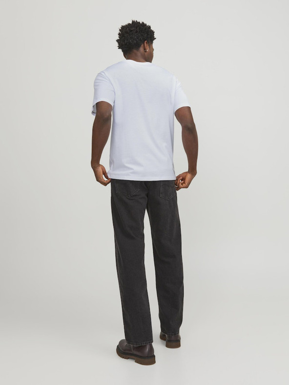 Jack & Jones Biele pánske tričko Jack & Jones Paulos
