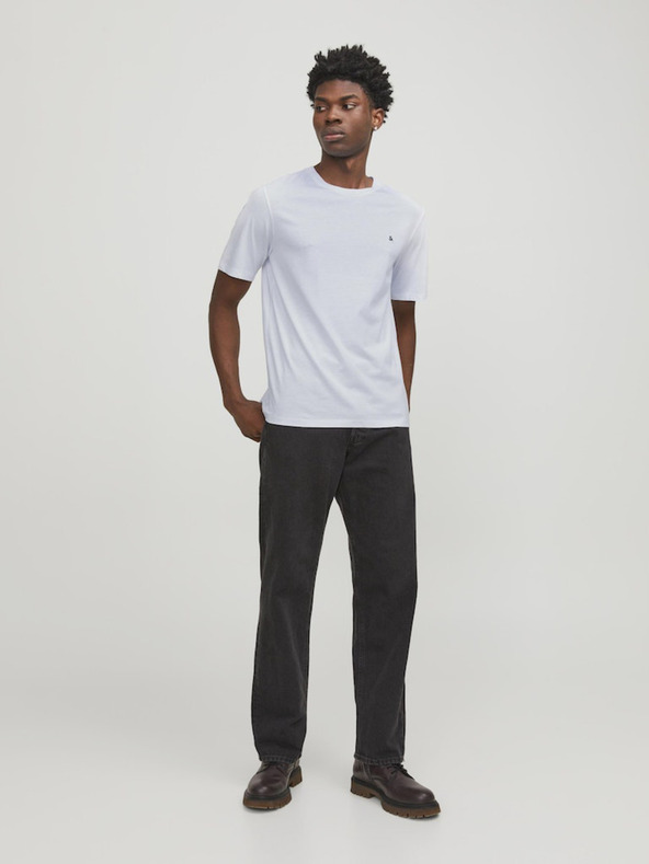 Jack & Jones Biele pánske tričko Jack & Jones Paulos