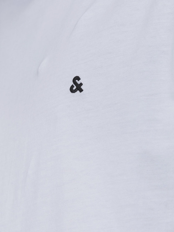 Jack & Jones Biele pánske tričko Jack & Jones Paulos
