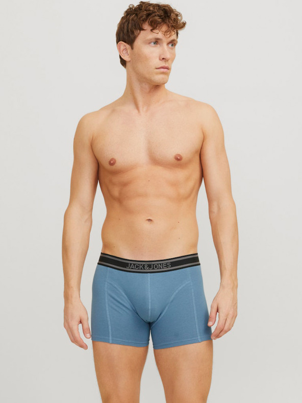 Jack & Jones Súprava troch pánskych boxeriek Jack & Jones v čiernej a modrej farbe