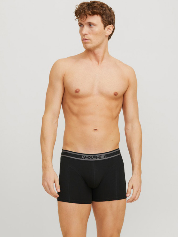 Jack & Jones Súprava troch pánskych boxeriek Jack & Jones v čiernej a modrej farbe