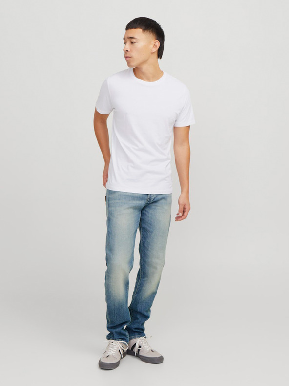 Jack & Jones Modré pánske tapered fit džínsy Jack & Jones Mike