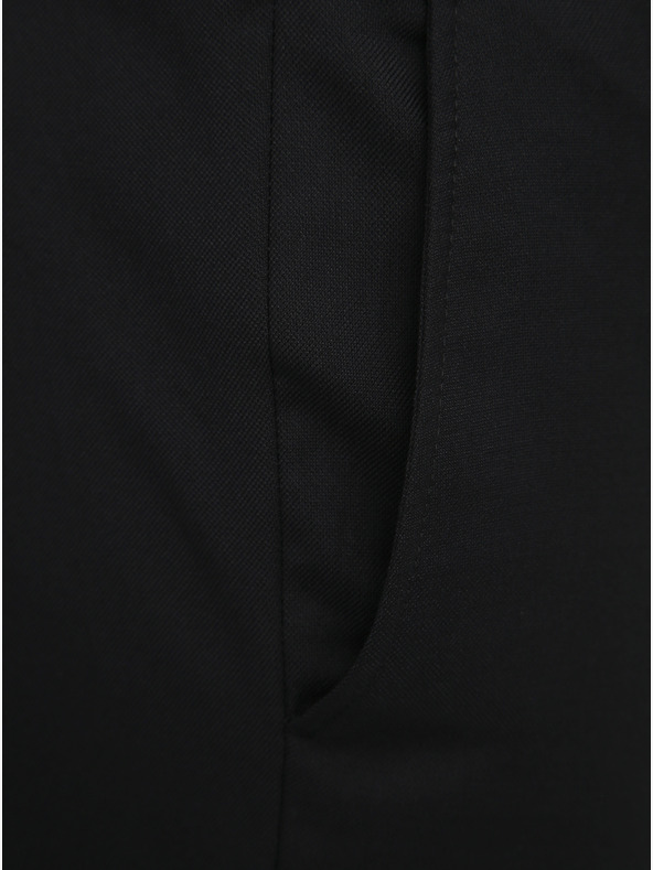 Jack & Jones Čierne oblekové nohavice Jack & Jones Solaris zo zmesi vlny slim fit