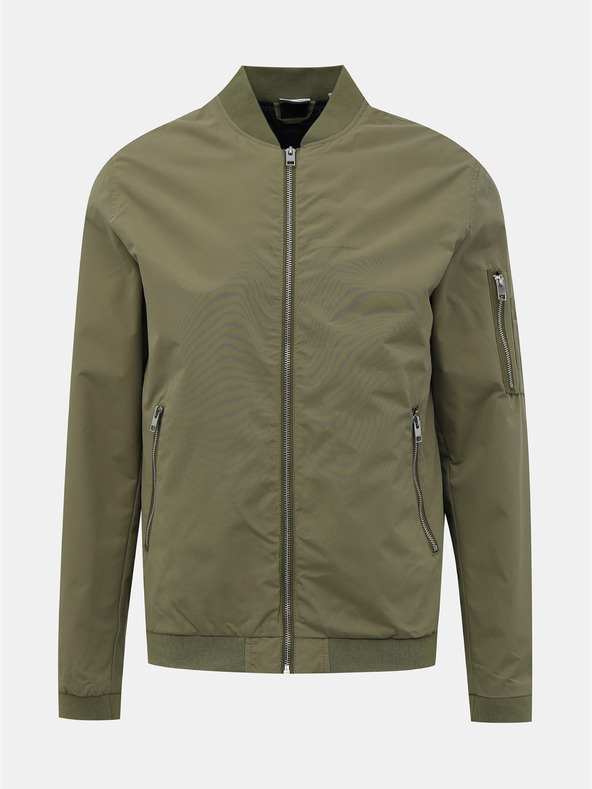 Jack & Jones Khaki vodoodpudivá bombera Jack & Jones Rush