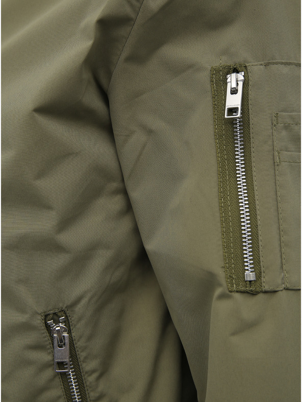Jack & Jones Khaki vodoodpudivá bombera Jack & Jones Rush