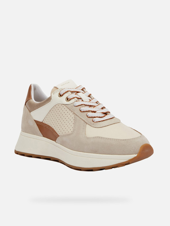 Geox Krémové dámske tenisky Geox Amabel