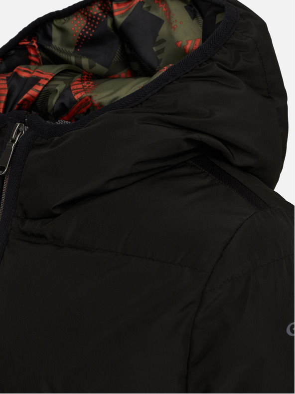 Geox Čierna chlapčenská bunda Geox Dennie